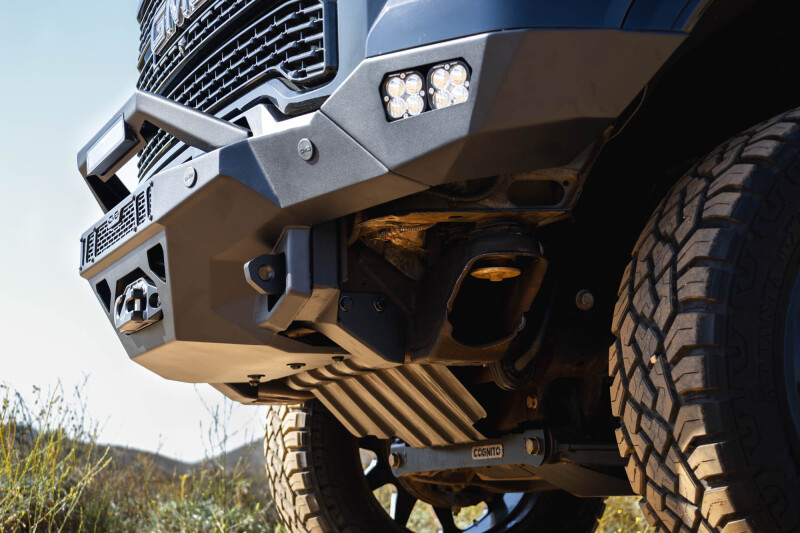 GMC Sierra 2500 Front Bumper - DV8 Offroad - Spec Series - Micro-texture black powder coat with satin black accents - `20-`23